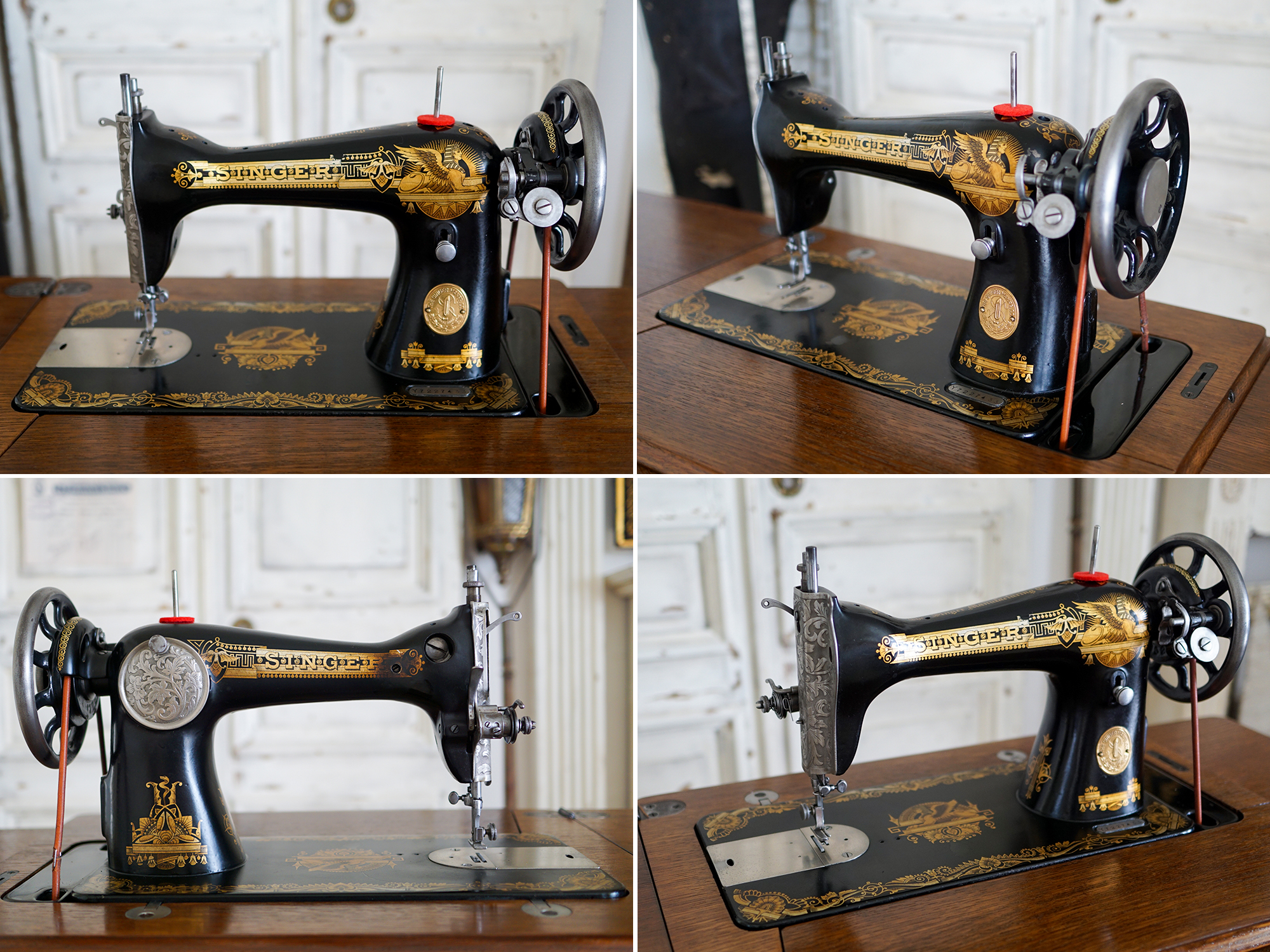 Singer 15K アンティーク足踏みミシンの魅力と実用性 - アンティーク